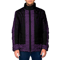 New Zealand Maori Kowhaiwhai Padded Jacket Waiporoporo Maui and Mangopare - Polynesian Pride