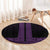 New Zealand Maori Kowhaiwhai Round Carpet Waiporoporo Maui and Mangopare