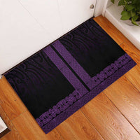 New Zealand Maori Kowhaiwhai Rubber Doormat Waiporoporo Maui and Mangopare LT9 - Polynesian Pride