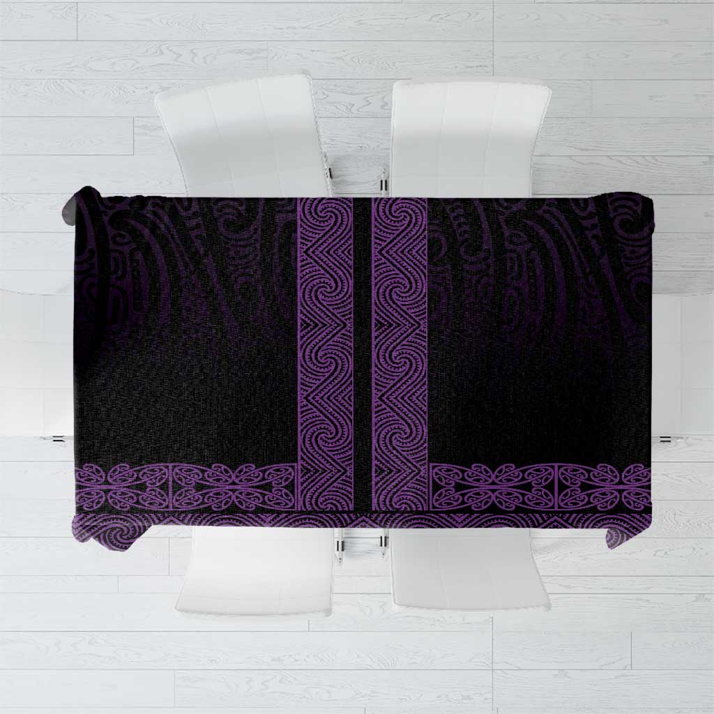 New Zealand Maori Kowhaiwhai Tablecloth Waiporoporo Maui and Mangopare