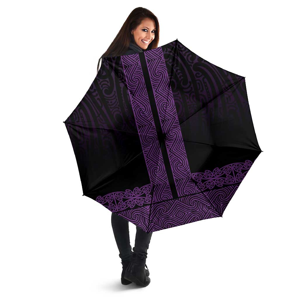 New Zealand Maori Kowhaiwhai Umbrella Waiporoporo Maui and Mangopare LT9 - Polynesian Pride
