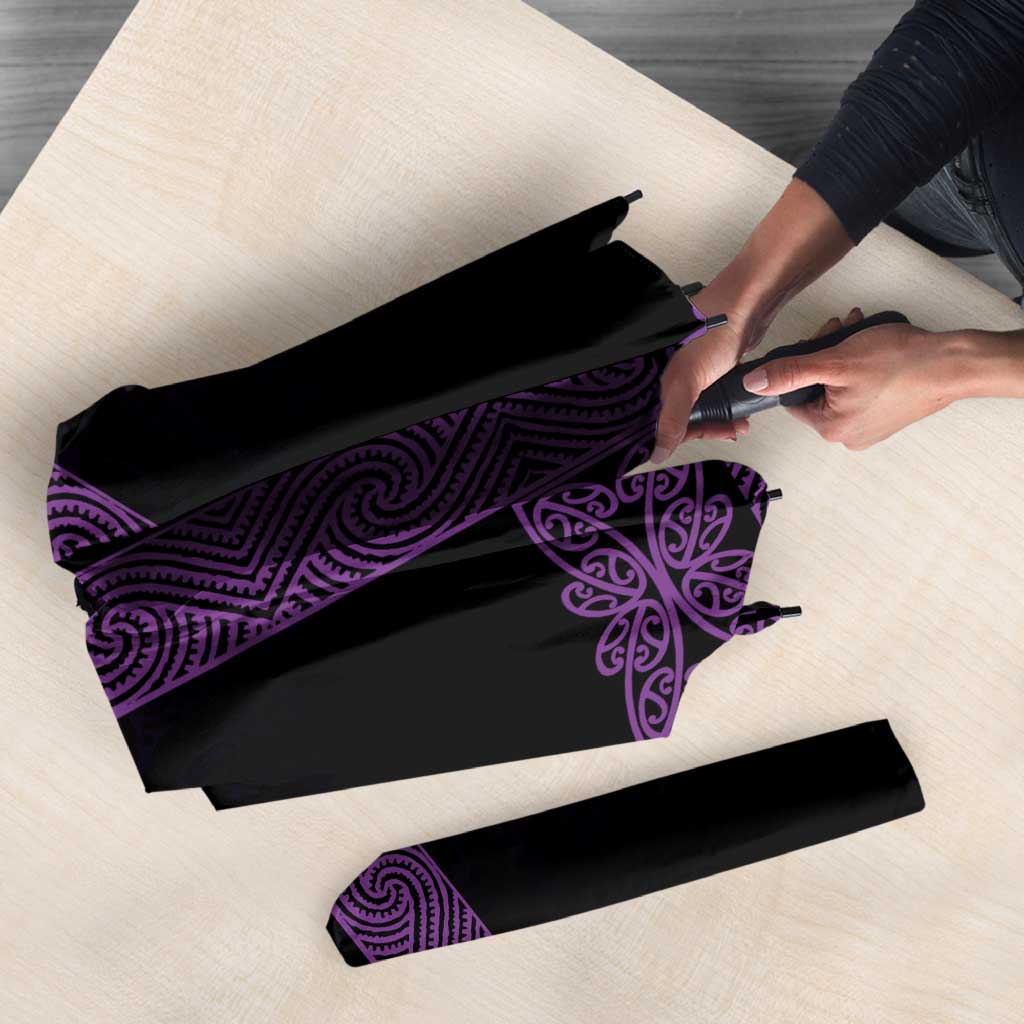 New Zealand Maori Kowhaiwhai Umbrella Waiporoporo Maui and Mangopare LT9 - Polynesian Pride