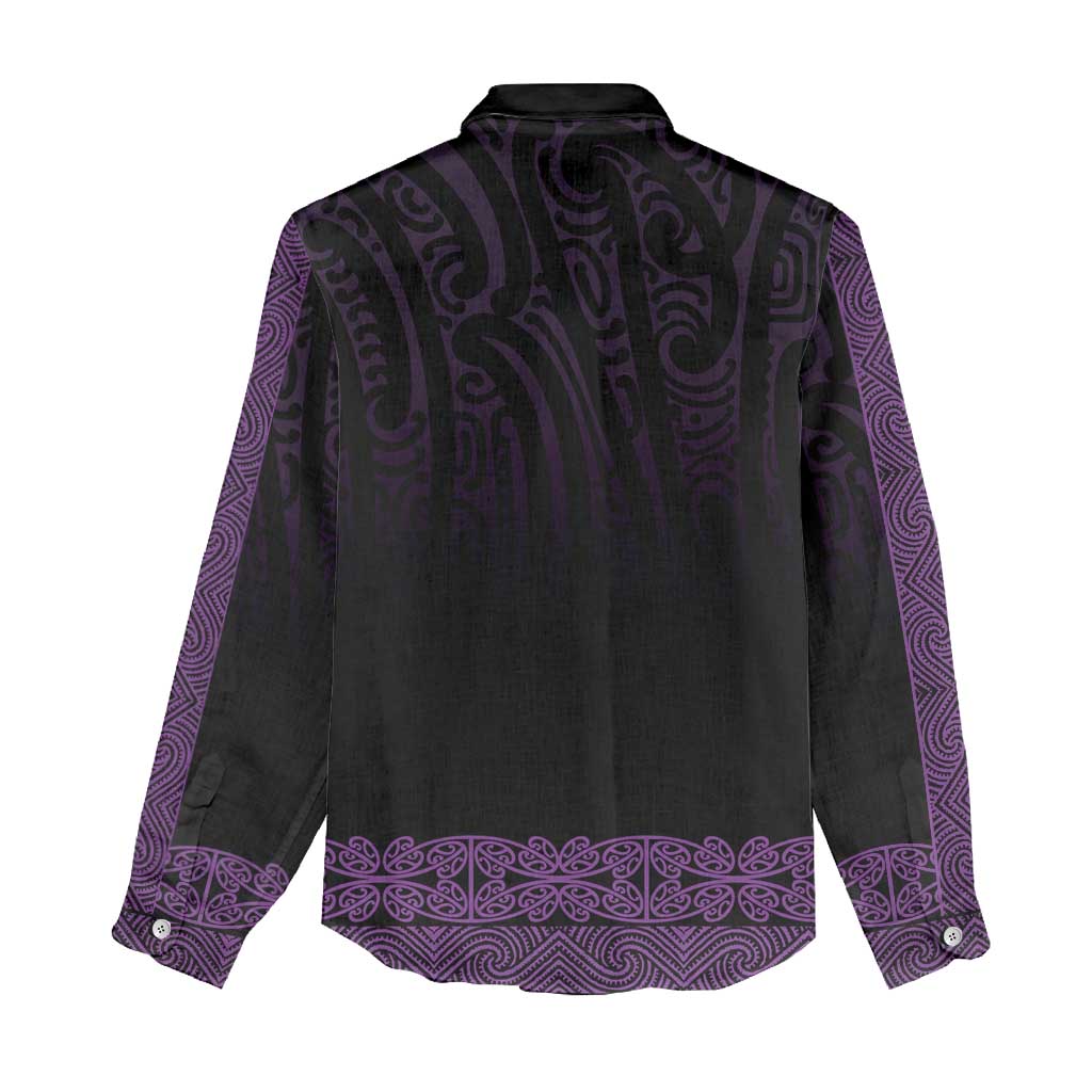 New Zealand Maori Kowhaiwhai Women Casual Shirt Waiporoporo Maui and Mangopare LT9 - Polynesian Pride