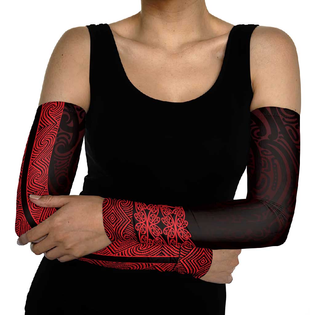 New Zealand Maori Kowhaiwhai Arm Sleeves Whero Maui and Mangopare LT9 - Polynesian Pride