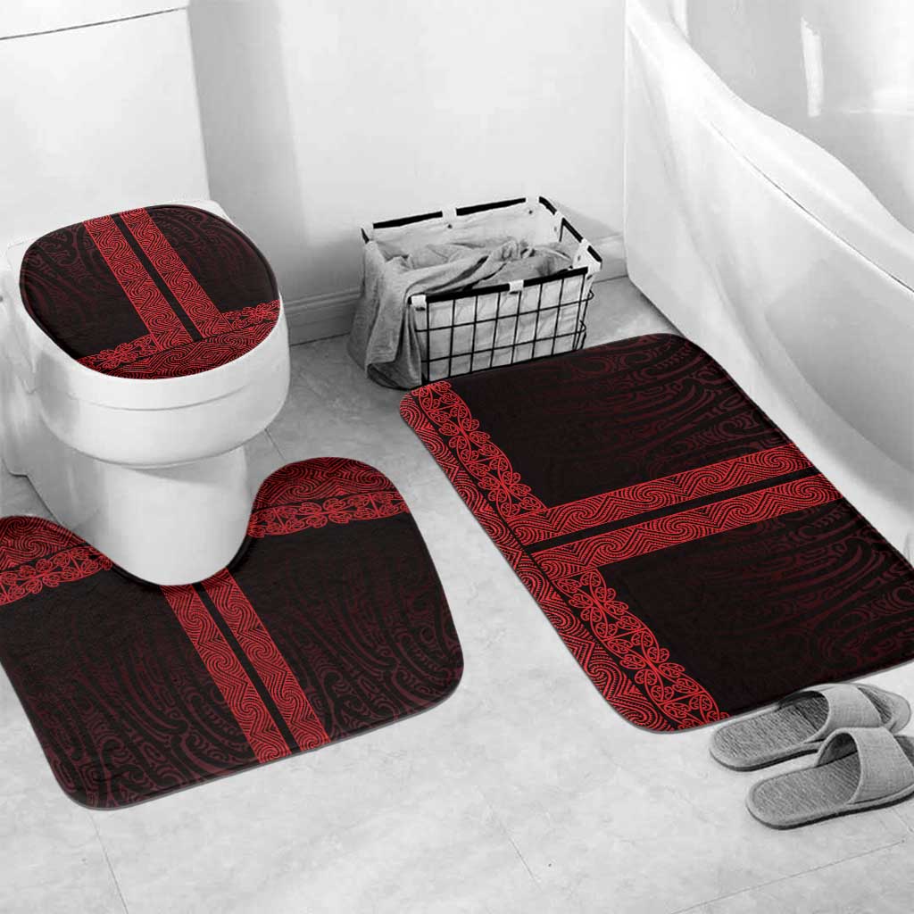 New Zealand Maori Kowhaiwhai Bathroom Set Whero Maui and Mangopare - Polynesian Pride