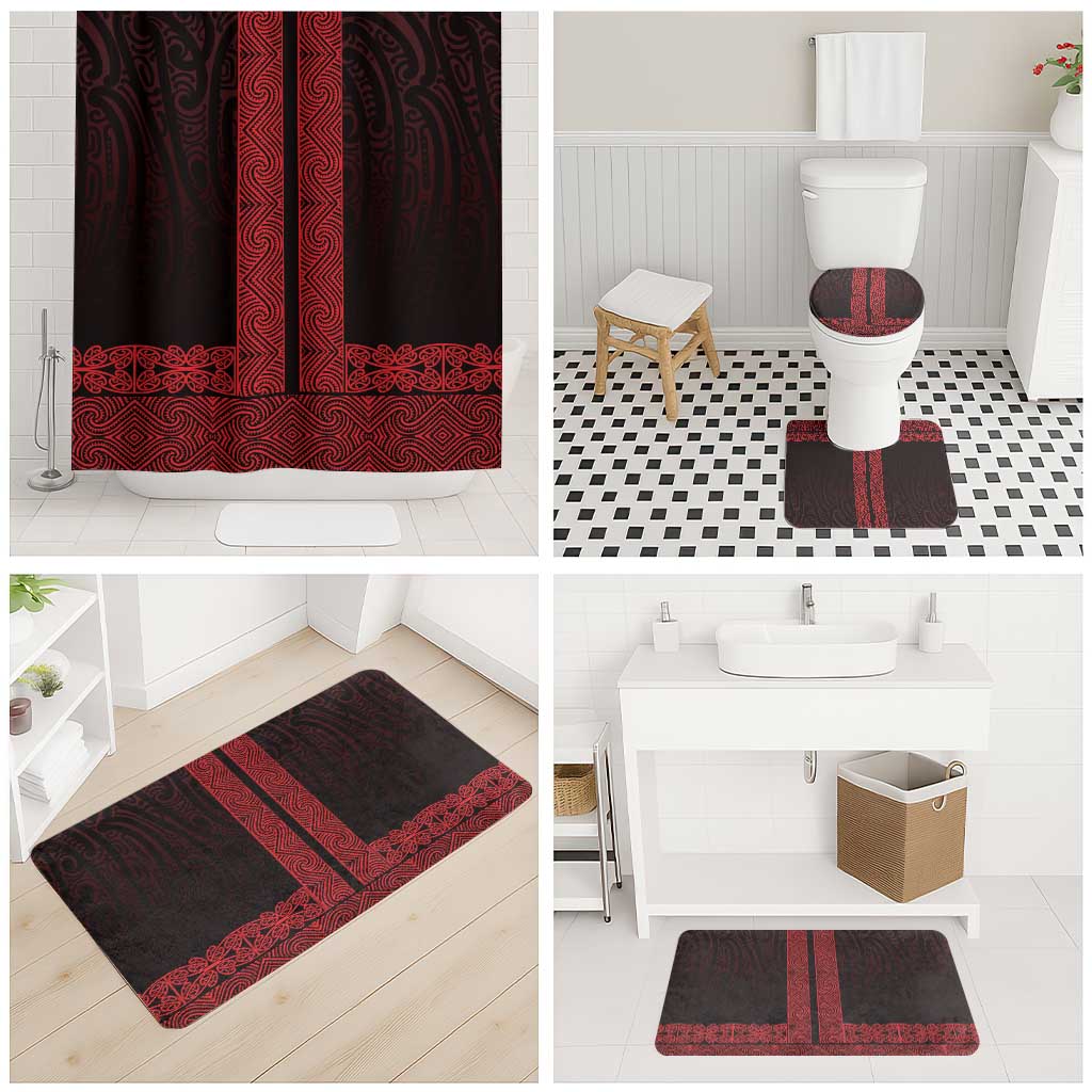 New Zealand Maori Kowhaiwhai Bathroom Set Whero Maui and Mangopare - Polynesian Pride
