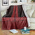 New Zealand Maori Kowhaiwhai Blanket Whero Maui and Mangopare