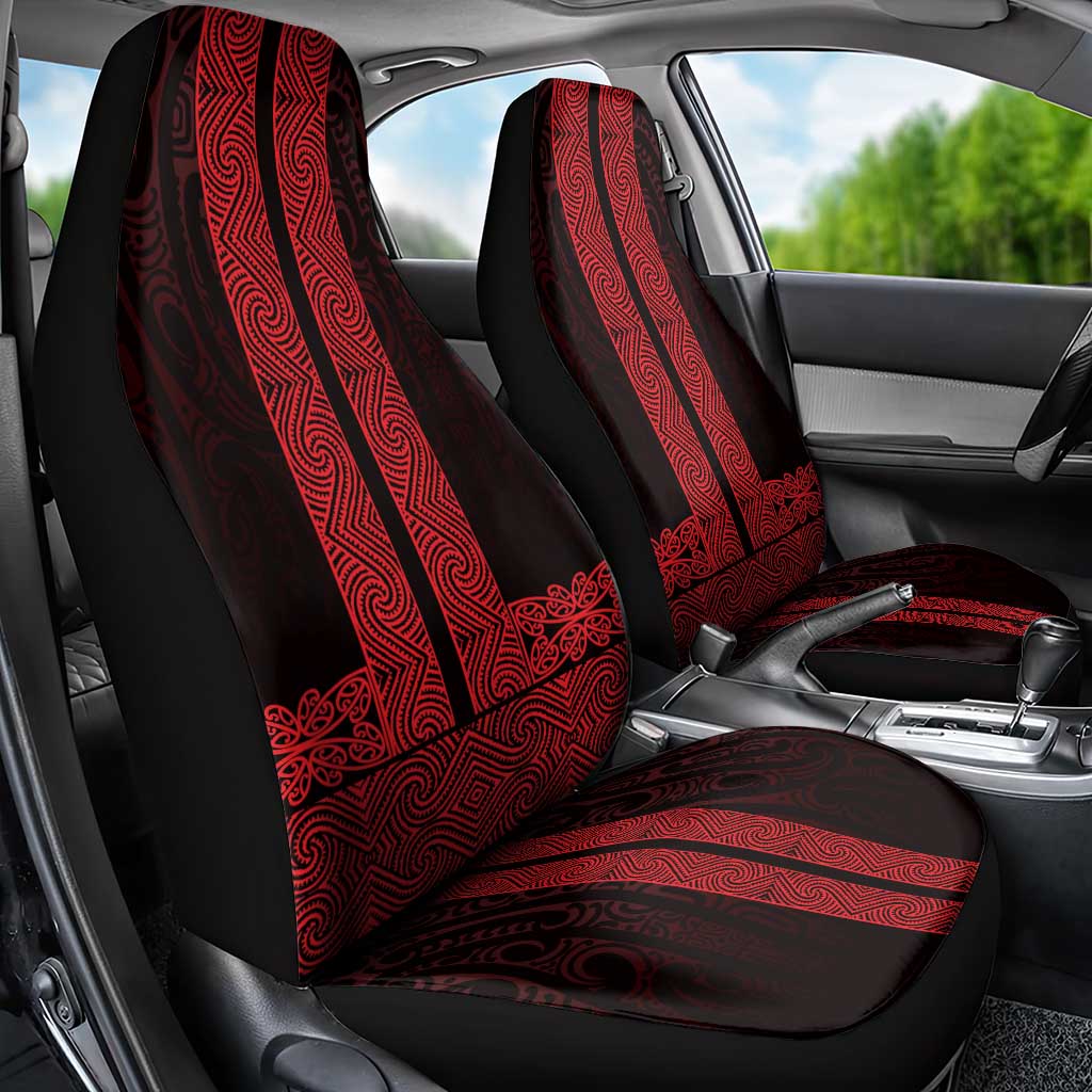 New Zealand Maori Kowhaiwhai Car Seat Cover Whero Maui and Mangopare LT9 - Polynesian Pride
