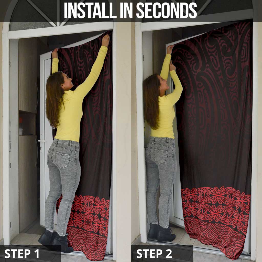 New Zealand Maori Kowhaiwhai Door Cover Whero Maui and Mangopare LT9 - Polynesian Pride