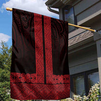 New Zealand Maori Kowhaiwhai Garden Flag Whero Maui and Mangopare LT9 - Polynesian Pride