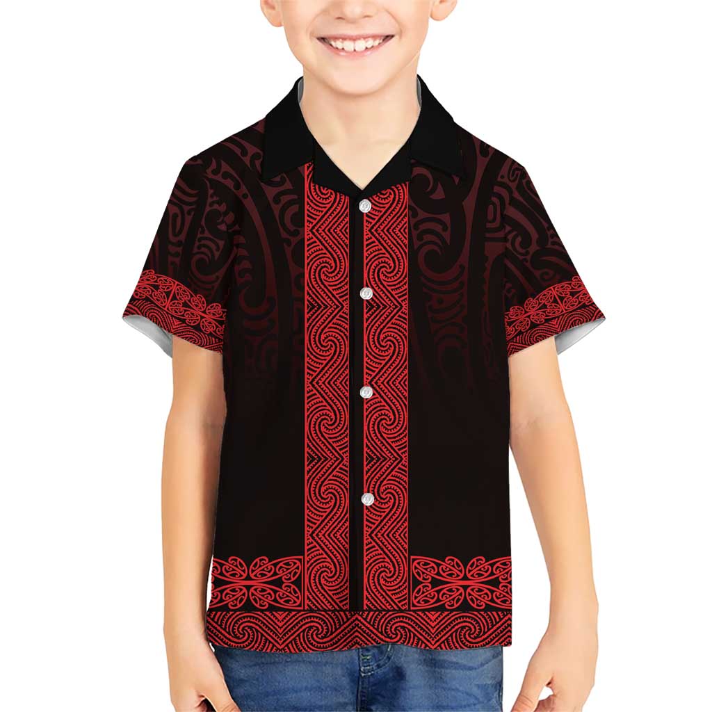 New Zealand Maori Kowhaiwhai Hawaiian Shirt Whero Maui and Mangopare LT9 - Polynesian Pride