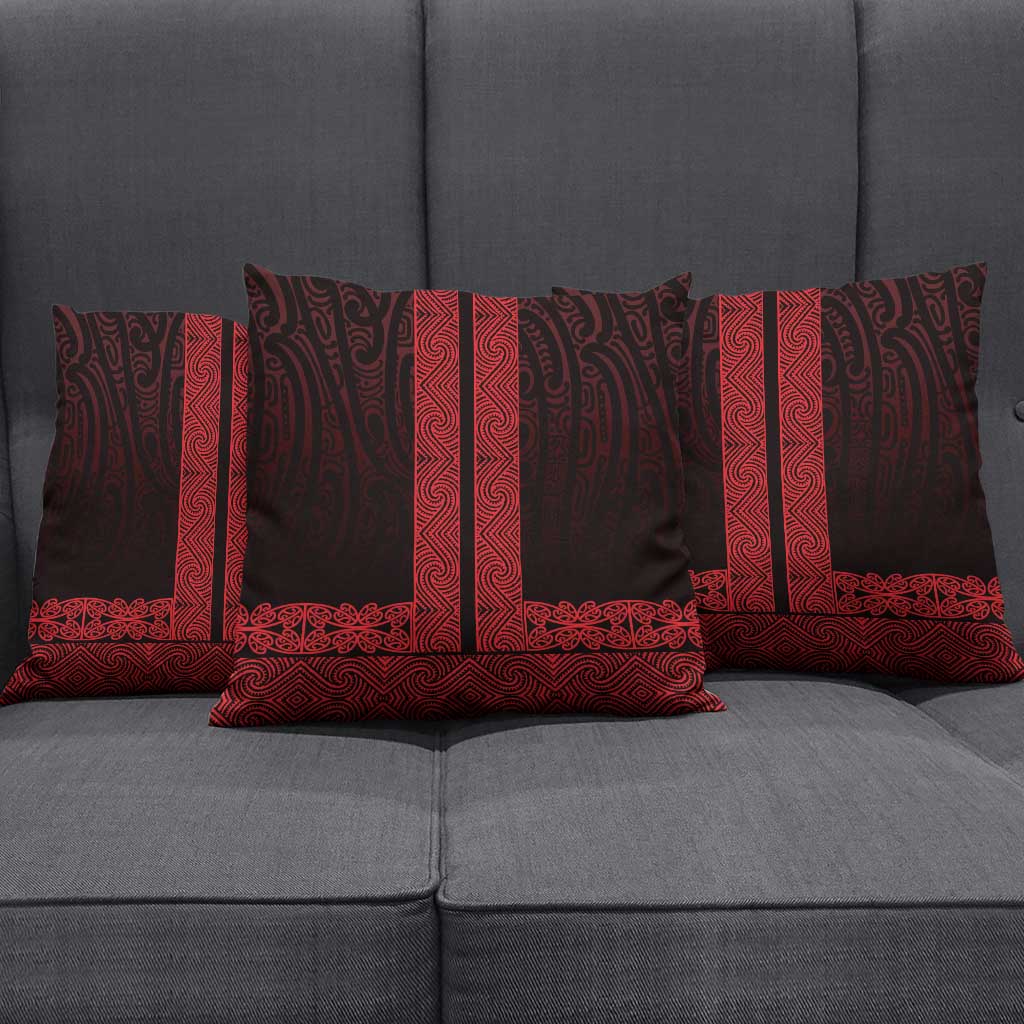 New Zealand Maori Kowhaiwhai Pillow Cover Whero Maui and Mangopare LT9 - Polynesian Pride