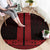 New Zealand Maori Kowhaiwhai Round Carpet Whero Maui and Mangopare
