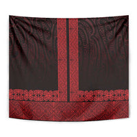New Zealand Maori Kowhaiwhai Tapestry Whero Maui and Mangopare