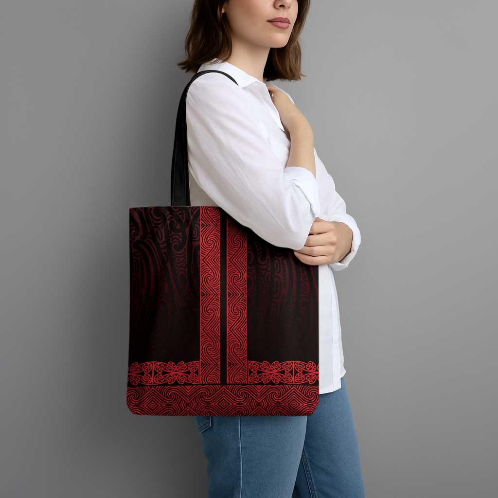 New Zealand Maori Kowhaiwhai Tote Bag Whero Maui and Mangopare LT9 - Polynesian Pride
