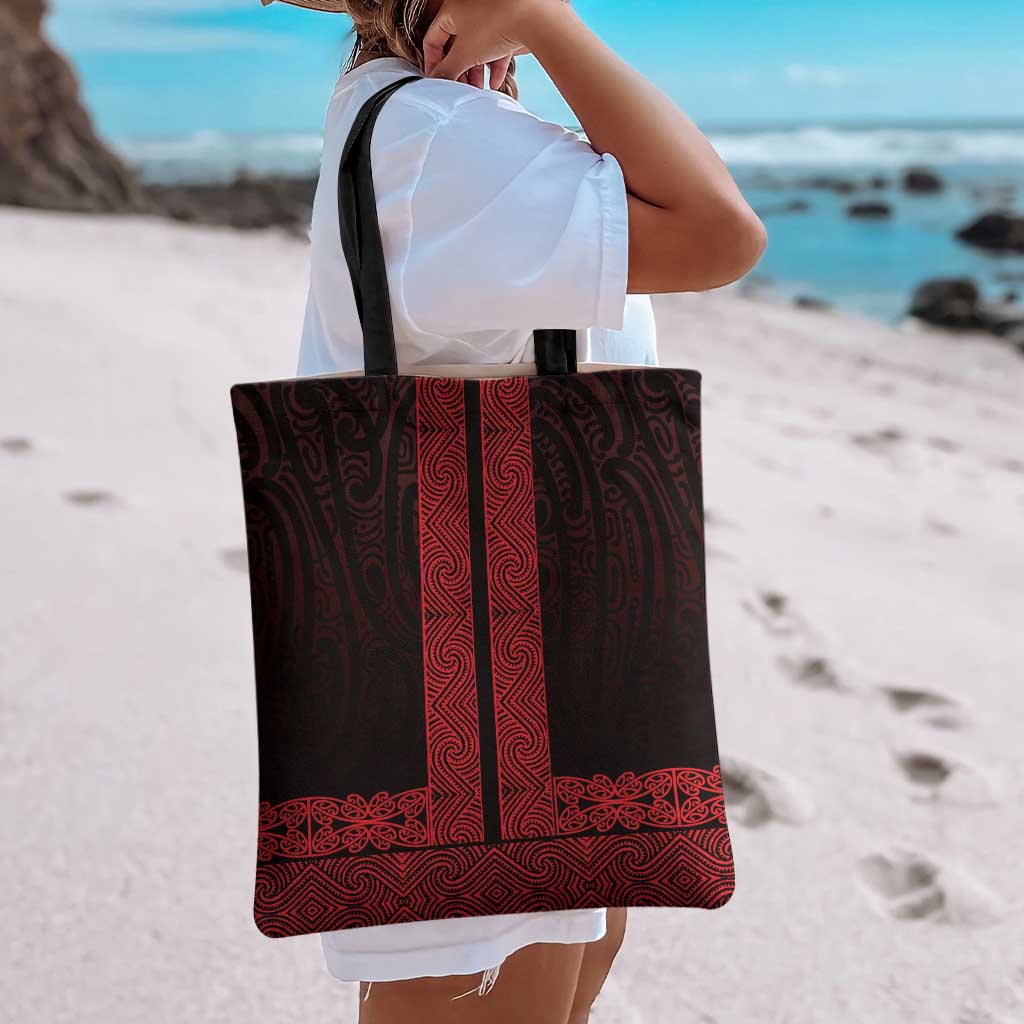New Zealand Maori Kowhaiwhai Tote Bag Whero Maui and Mangopare LT9 - Polynesian Pride