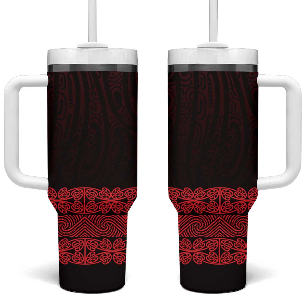 New Zealand Maori Kowhaiwhai Tumbler With Handle Whero Maui and Mangopare