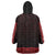 New Zealand Maori Kowhaiwhai Wearable Blanket Hoodie Whero Maui and Mangopare