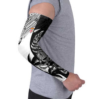 Fiji New Zealand Rugby Personalised Arm Sleeves Maori and Tapa Pattern LT9 - Polynesian Pride