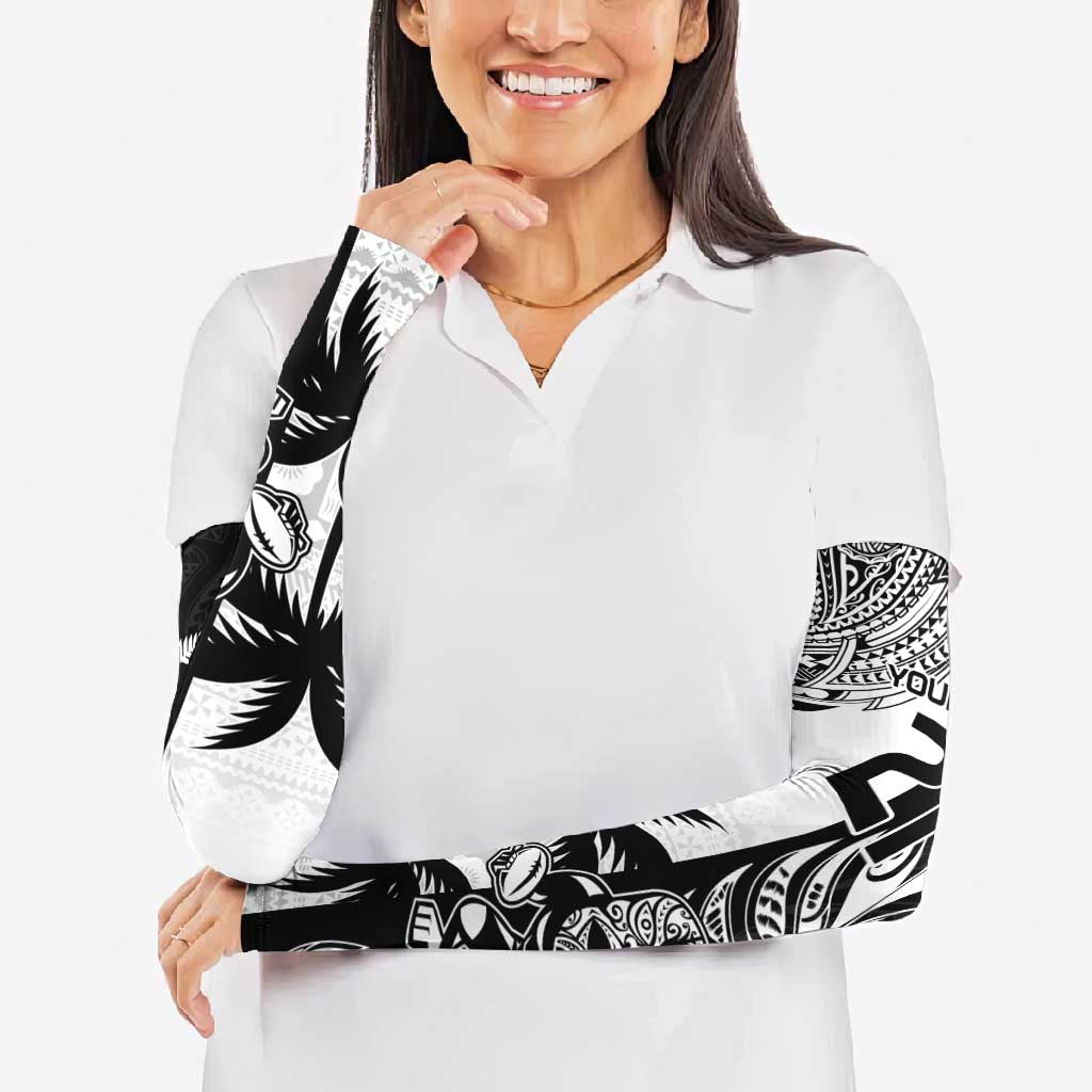 Fiji New Zealand Rugby Personalised Arm Sleeves Maori and Tapa Pattern LT9 - Polynesian Pride