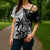 Fiji New Zealand Rugby Personalised Cross Shoulder Shirt Maori and Tapa Pattern - Polynesian Pride