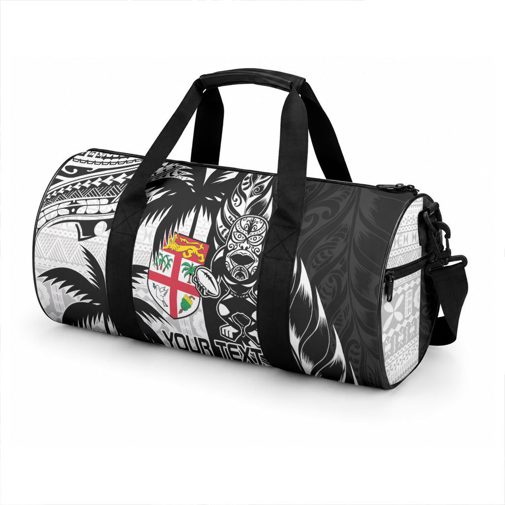 Custom Fiji New Zealand Duffle Bag Maori mix Tapa Pattern Version LT9 - Polynesian Pride