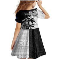 Custom Fiji New Zealand Family Matching Mermaid Dress and Hawaiian Shirt Maori mix Tapa Pattern Version LT9 - Polynesian Pride