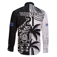 Custom Fiji New Zealand Family Matching Off The Shoulder Long Sleeve Dress and Hawaiian Shirt Maori mix Tapa Pattern Version LT9 - Polynesian Pride