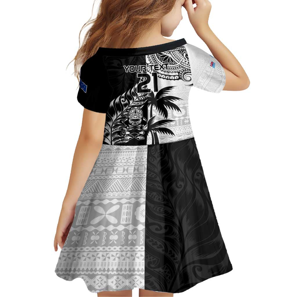 Custom Fiji New Zealand Family Matching Summer Maxi Dress and Hawaiian Shirt Maori mix Tapa Pattern Version LT9 - Polynesian Pride
