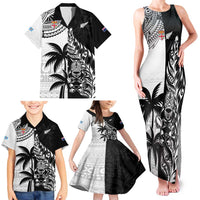 Custom Fiji New Zealand Family Matching Tank Maxi Dress and Hawaiian Shirt Maori mix Tapa Pattern Version LT9 - Polynesian Pride