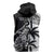 Fiji New Zealand Rugby Personalised Sleeveless Zip Hoodie Maori and Tapa Pattern - Polynesian Pride