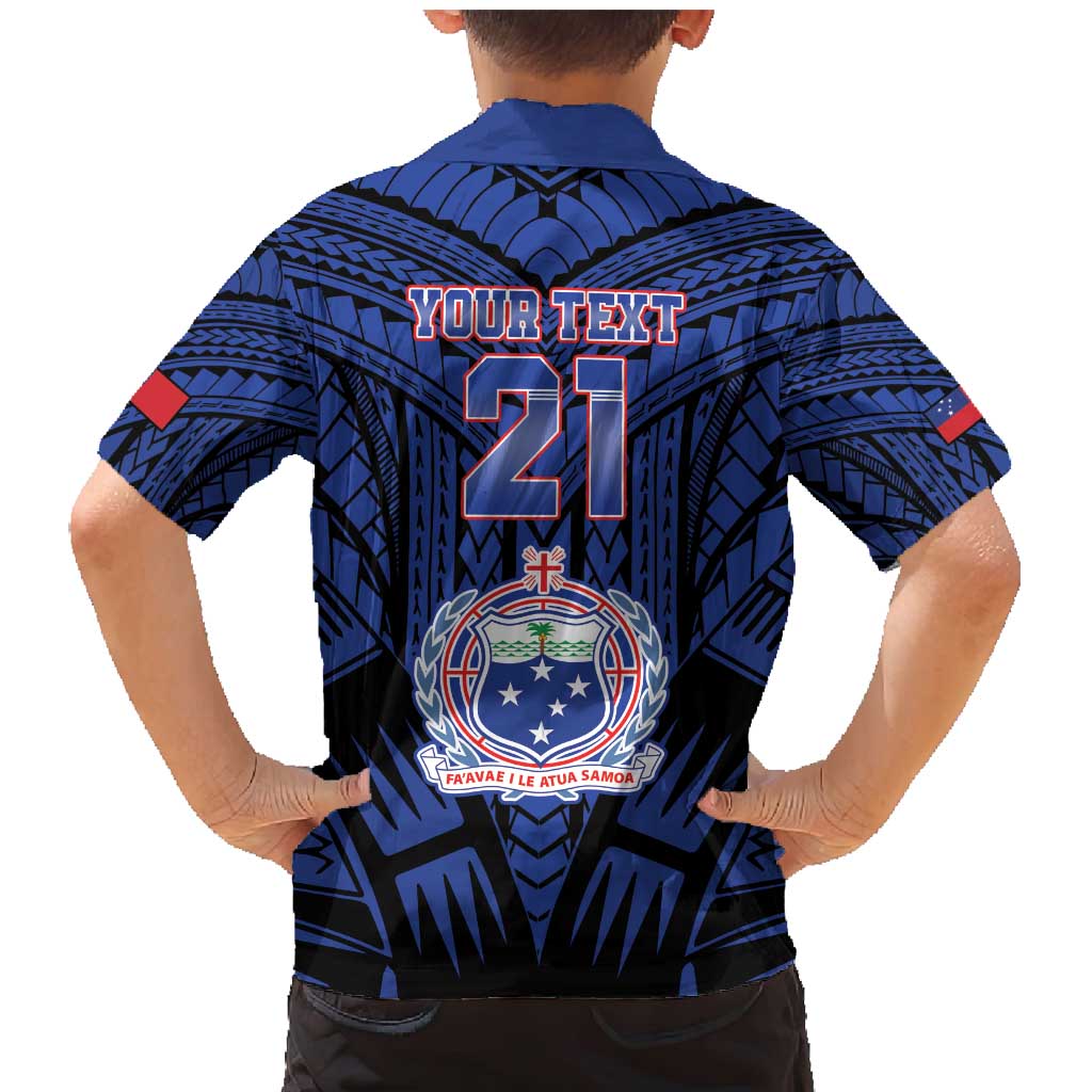 Custom Manu Samoa Sevens Rugby Family Matching Mermaid Dress and Hawaiian Shirt Samoan Tribal Tattoo LT9 - Polynesian Pride