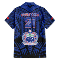 Custom Manu Samoa Sevens Rugby Family Matching Off Shoulder Maxi Dress and Hawaiian Shirt Samoan Tribal Tattoo LT9 - Polynesian Pride