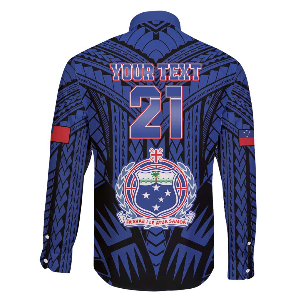 Custom Manu Samoa Sevens Rugby Family Matching Short Sleeve Bodycon Dress and Hawaiian Shirt Samoan Tribal Tattoo LT9 - Polynesian Pride