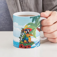 Funny Parrot Margarita Five O'clock Somewhere Ceramic Mug