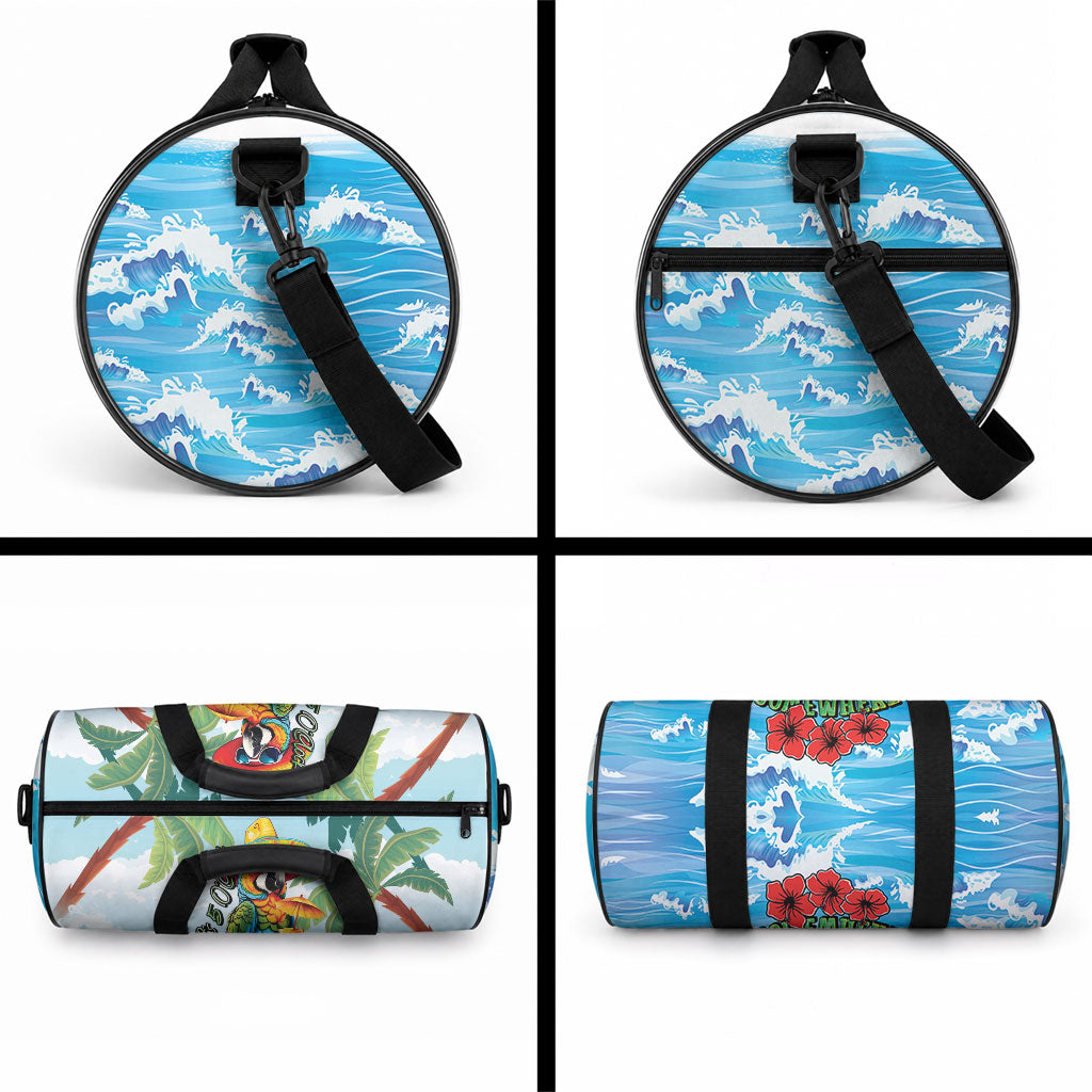 Funny Parrot Margarita Five O'clock Somewhere Duffle Bag LT9 - Polynesian Pride