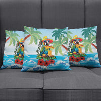 Funny Parrot Margarita Five O'clock Somewhere Pillow Cover