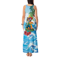 Funny Parrot Margarita Five O'clock Somewhere Tank Maxi Dress