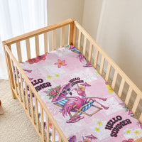 Hawaii Flamingo Hello Summer Baby Bed Cover Hawaiian Quilt Pattern LT9 - Polynesian Pride