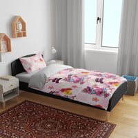 Hawaii Flamingo Hello Summer Bedding Set Hawaiian Quilt Pattern