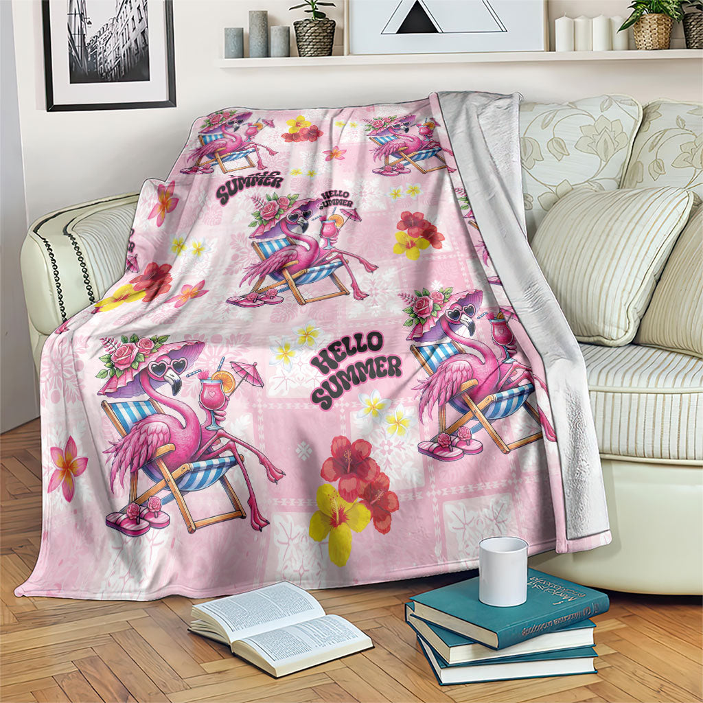 Hawaii Flamingo Hello Summer Blanket Hawaiian Quilt Pattern