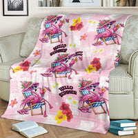 Hawaii Flamingo Hello Summer Blanket Hawaiian Quilt Pattern