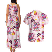 Hawaii Flamingo Hello Summer Couples Matching Tank Maxi Dress and Hawaiian Shirt Hawaiian Quilt Pattern