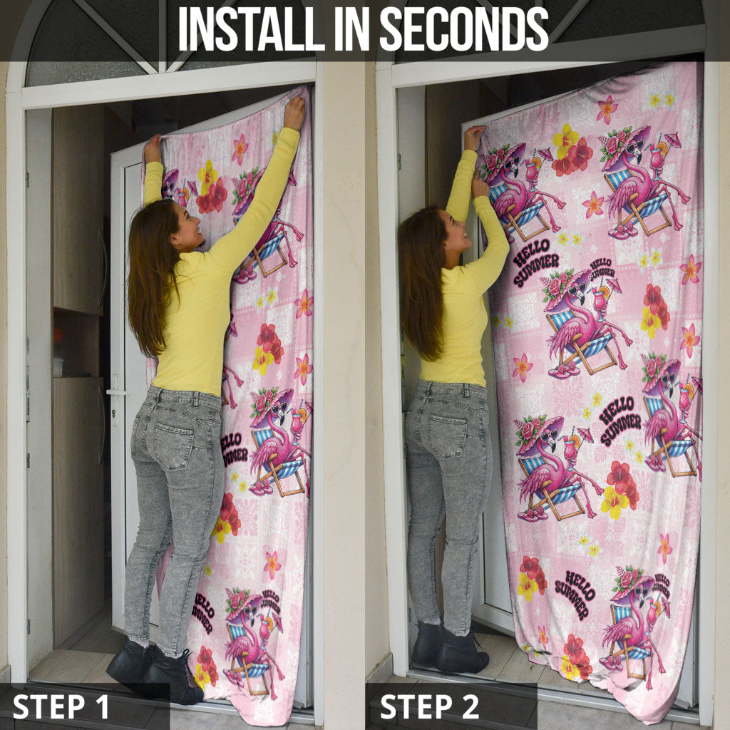 Hawaii Flamingo Hello Summer Door Cover Hawaiian Quilt Pattern