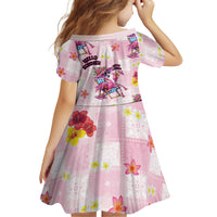 Hawaii Flamingo Hello Summer Family Matching Long Sleeve Bodycon Dress and Hawaiian Shirt Hawaiian Quilt Pattern