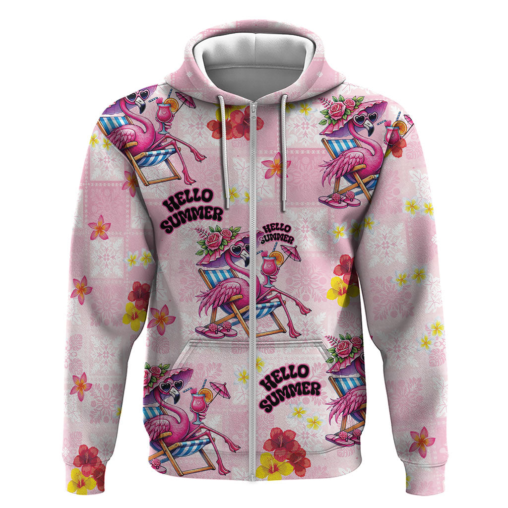 Hawaii Flamingo Hello Summer Hoodie Hawaiian Quilt Pattern