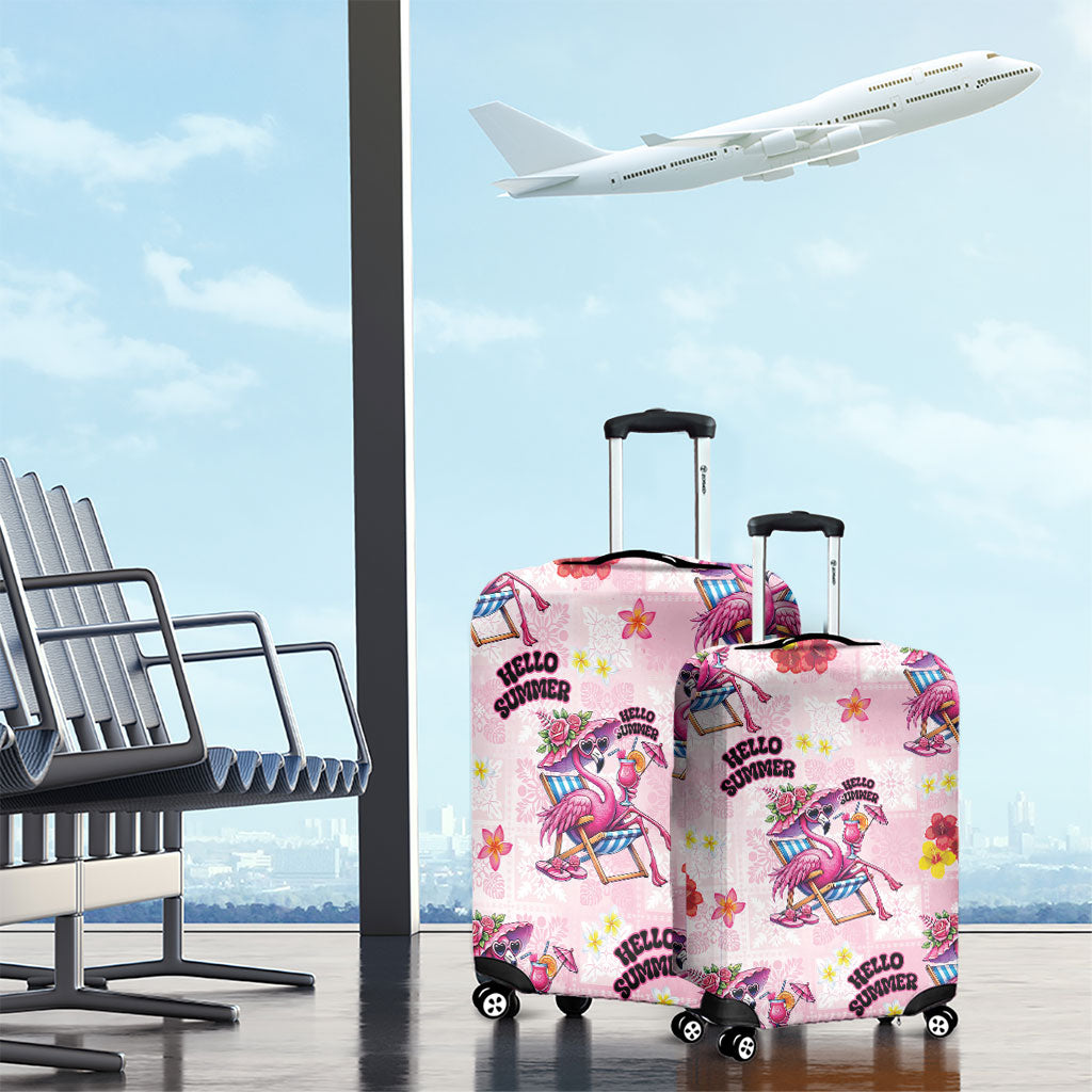Hawaii Flamingo Hello Summer Luggage Cover Hawaiian Quilt Pattern