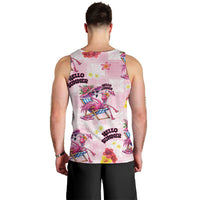 Hawaii Flamingo Hello Summer Men Tank Top Hawaiian Quilt Pattern