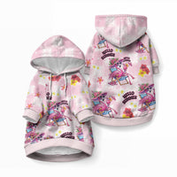 Hawaii Flamingo Hello Summer Pet Hoodie Hawaiian Quilt Pattern LT9 Pullover Pink - Polynesian Pride