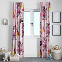 Hawaii Flamingo Hello Summer Window Curtain Hawaiian Quilt Pattern